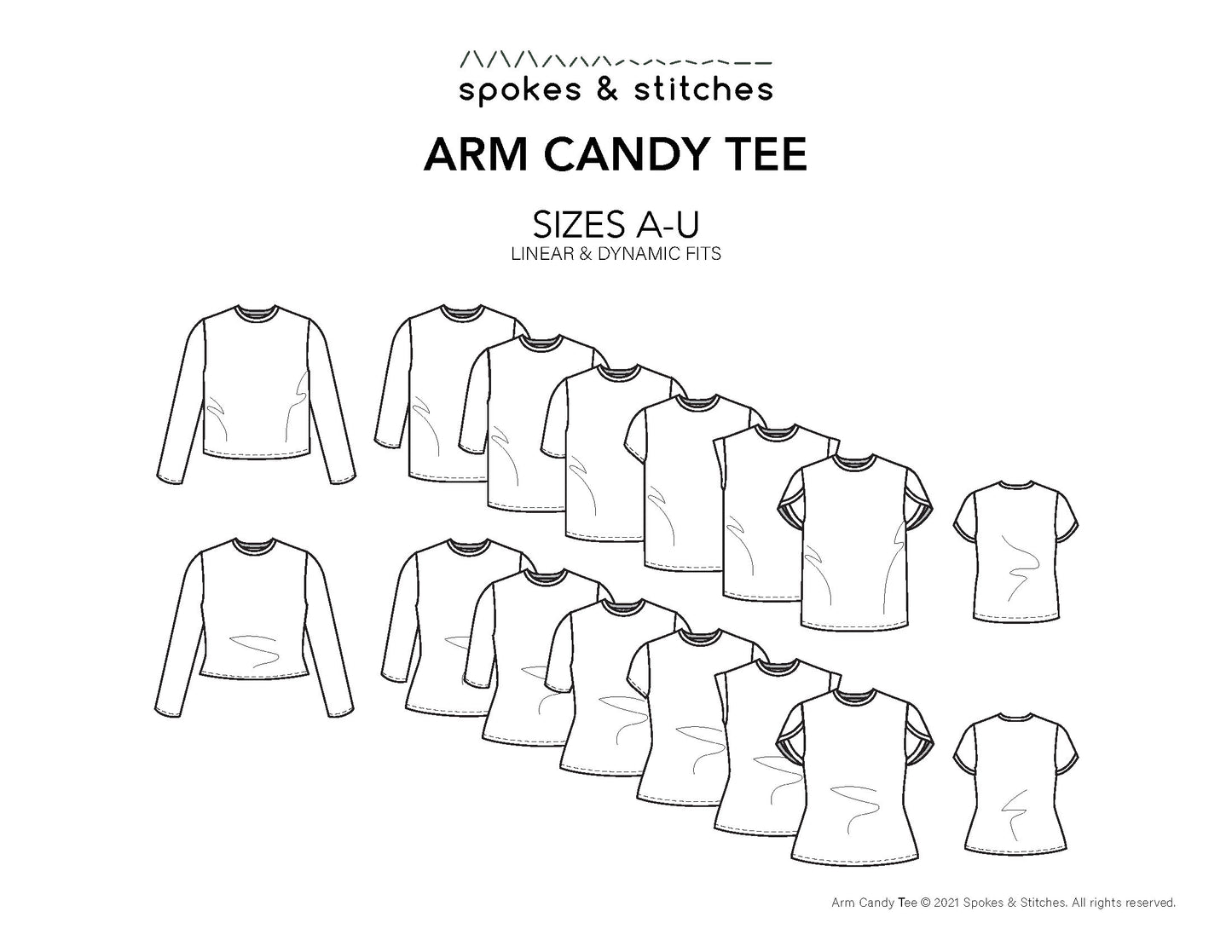 Arm Candy Tee Sewing Pattern & Instructions