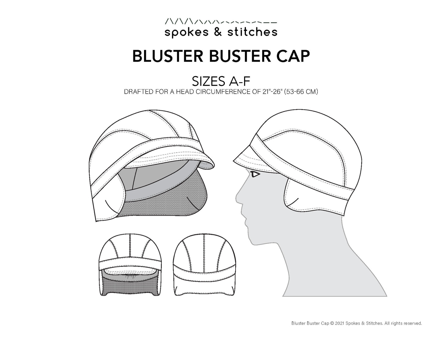 Bluster Buster Cap Sewing Pattern & Instructions